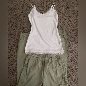 H&M Womens Green Cargo Pants